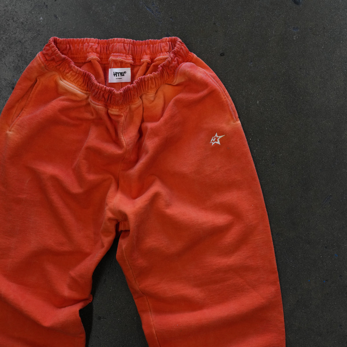 Studio French Terry Sweatpants - Open Leg - Oil Wash Orange - Ship 10/30