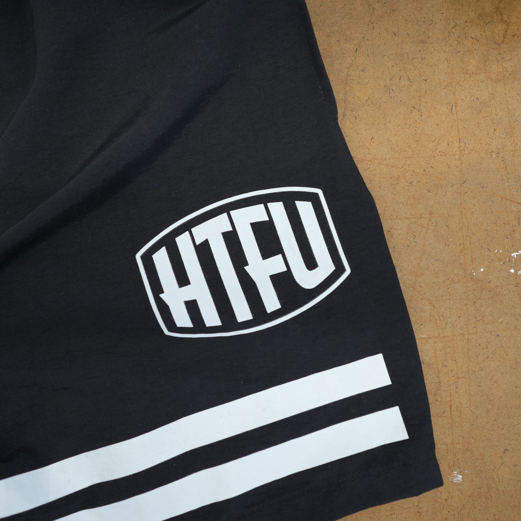 HTFU Crushed Nylon "Black" Factory Shorts