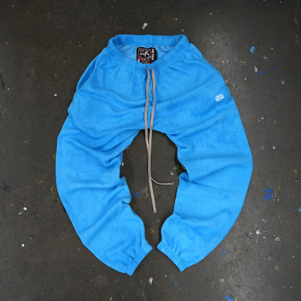 GymRat Sweatpants -Coastal Blue Watercolor - Embroidery Only