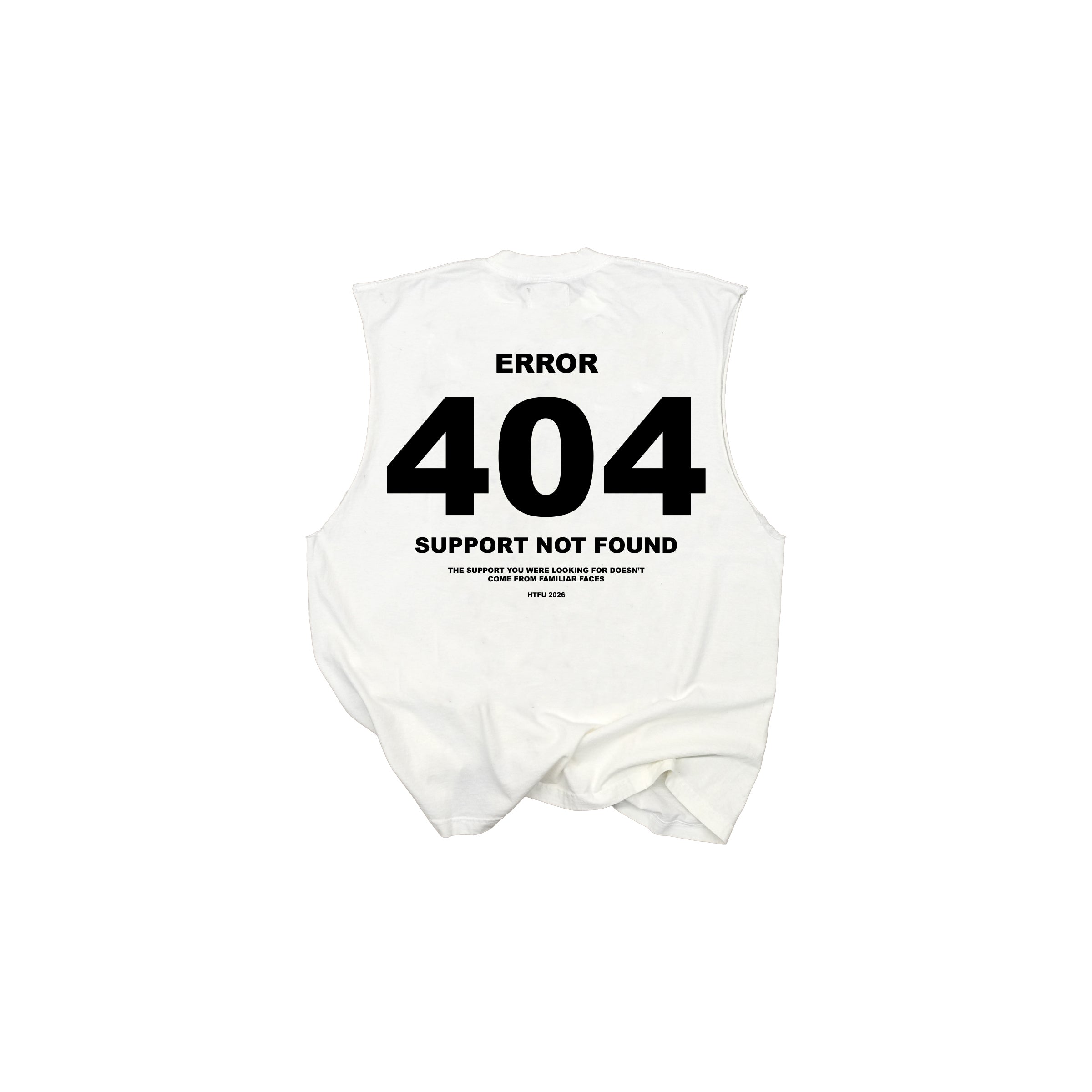 Error 404 Muscle Tank - Off White