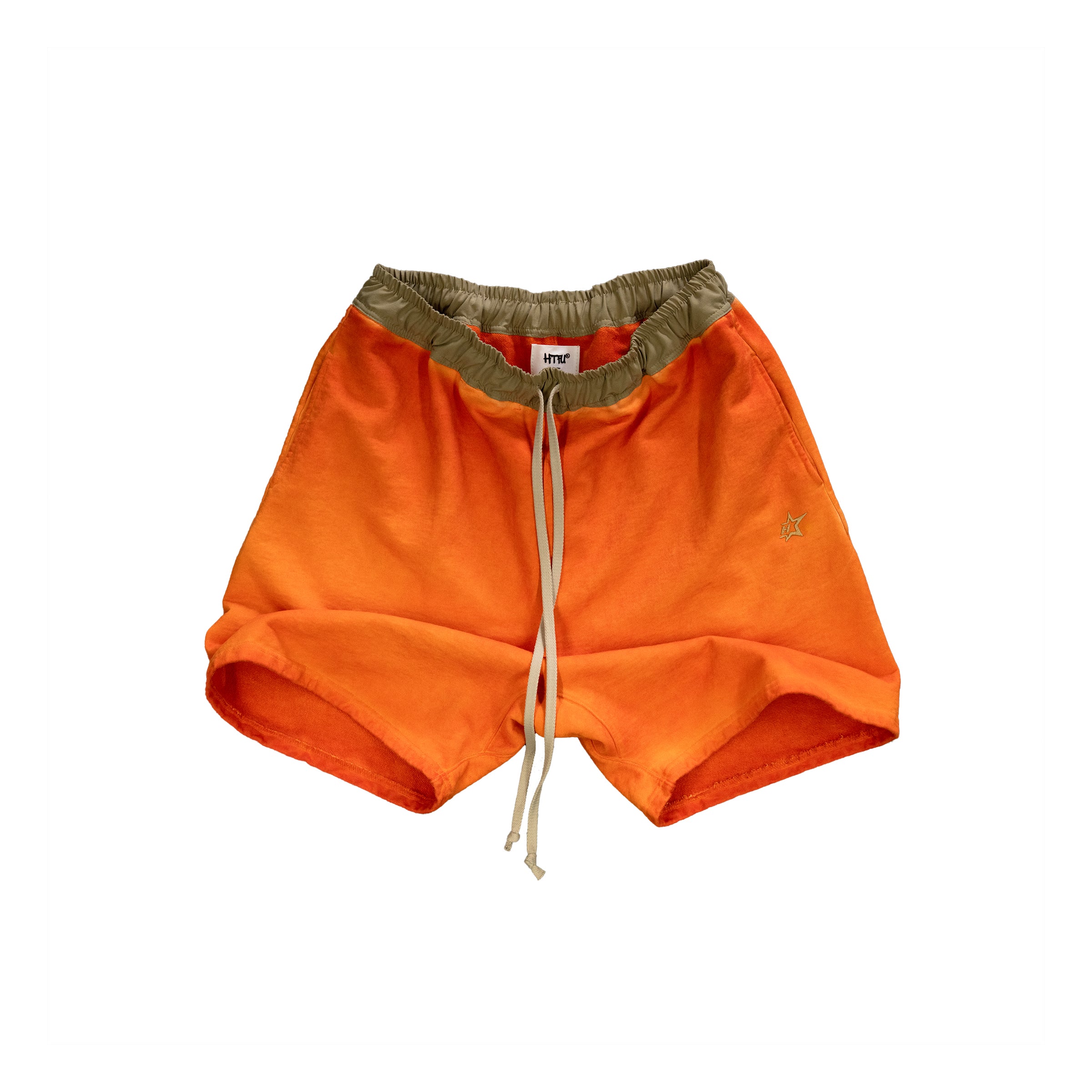 HTFU Relaxed Practice Short - French Terry - Oil Wash Orange Fade - Ships 7/15