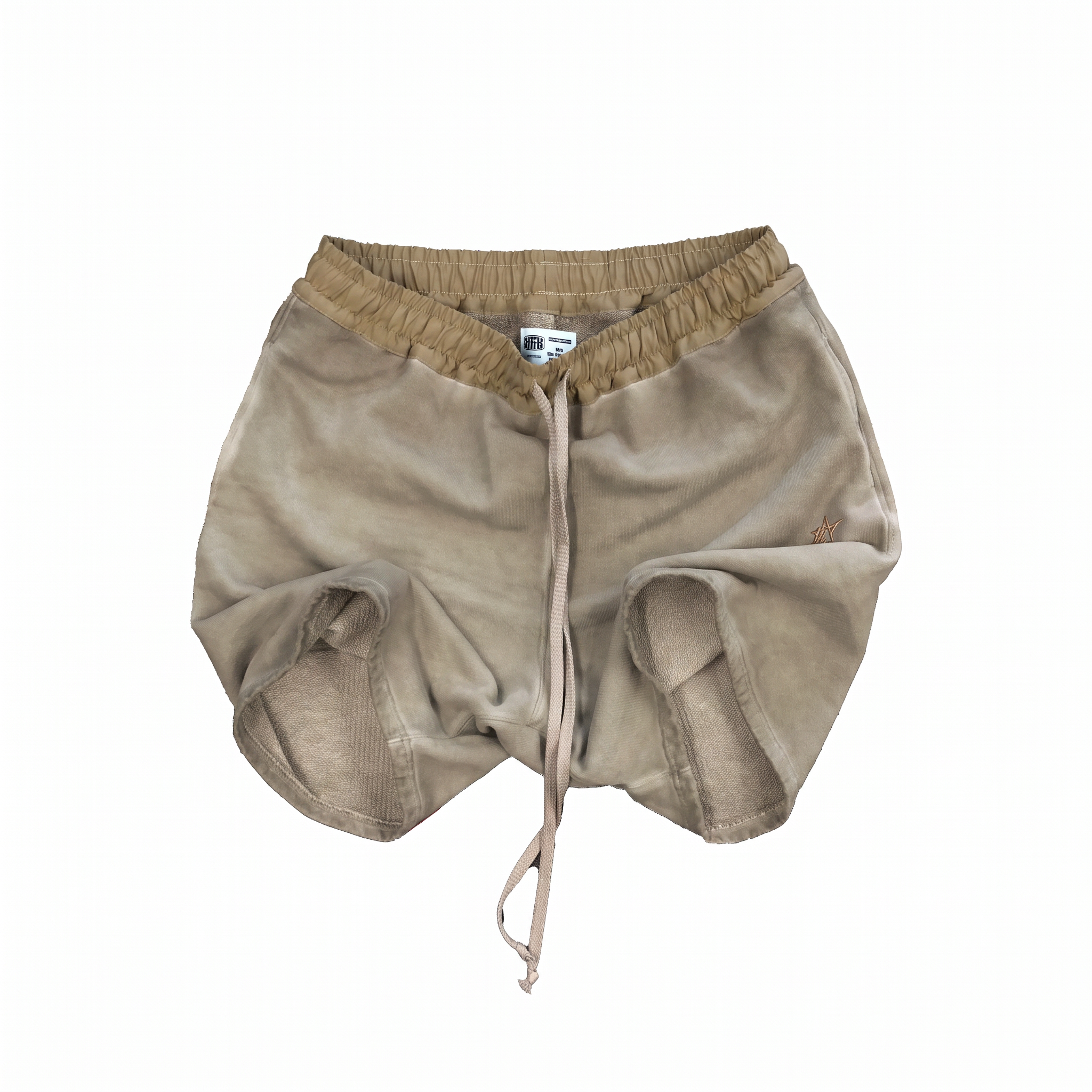 HTFU Relaxed Practice Short - French Terry - Oil Wash Clay - Ships 9/25