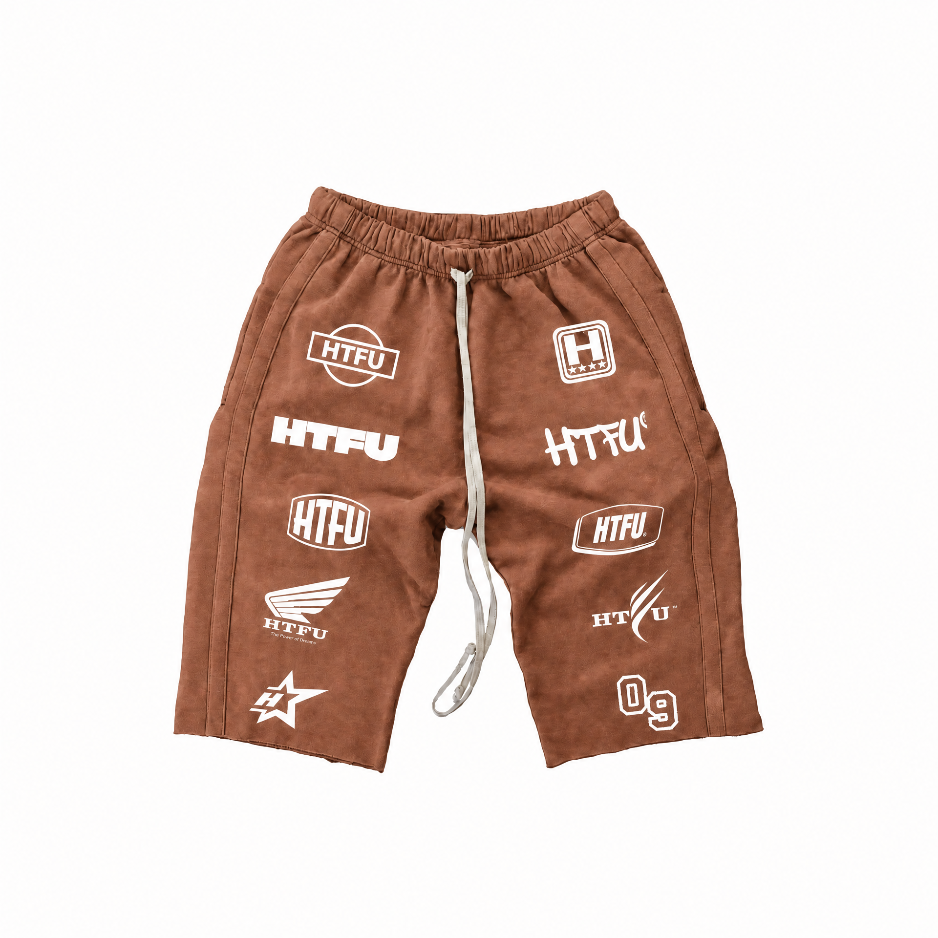 HTFU Raw Hem 3/4 Sweatshort - Washed Clay - Archive Edition - Ships 9/25
