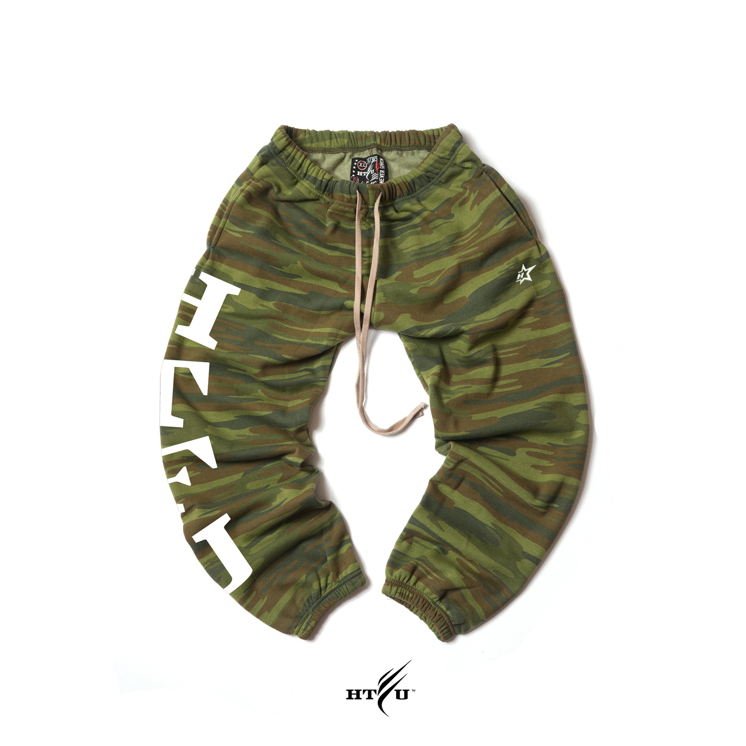 GymRat Sweatpants - White on Camo - Ships Dec 15
