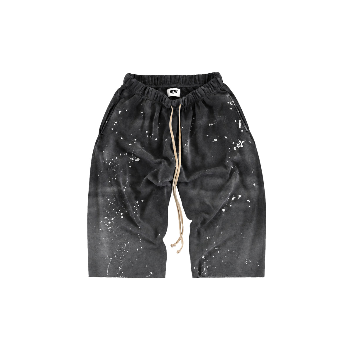 HTFU Raw Hem 3/4 Sweatshort - Obsidian - Studio Edition- Ships 9/25