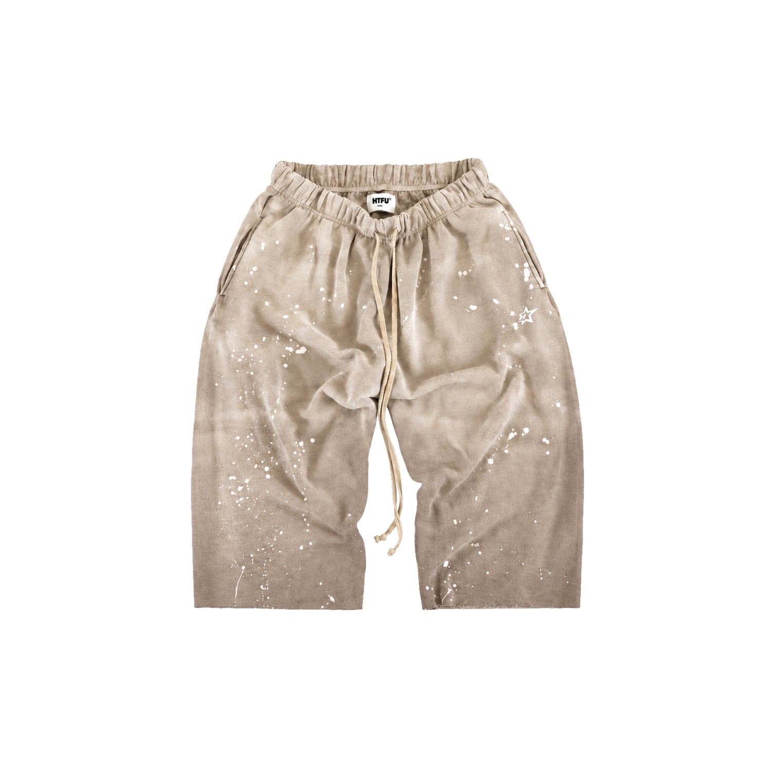 HTFU Raw Hem 3/4 Sweatshort - Desert Stone - Studio Edition- Ships 9/25