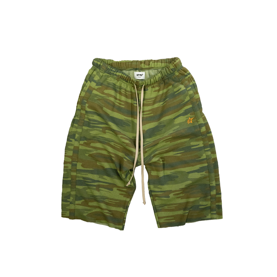HTFU Raw Hem 3/4 Sweatshort - Camo - Ships 7/15