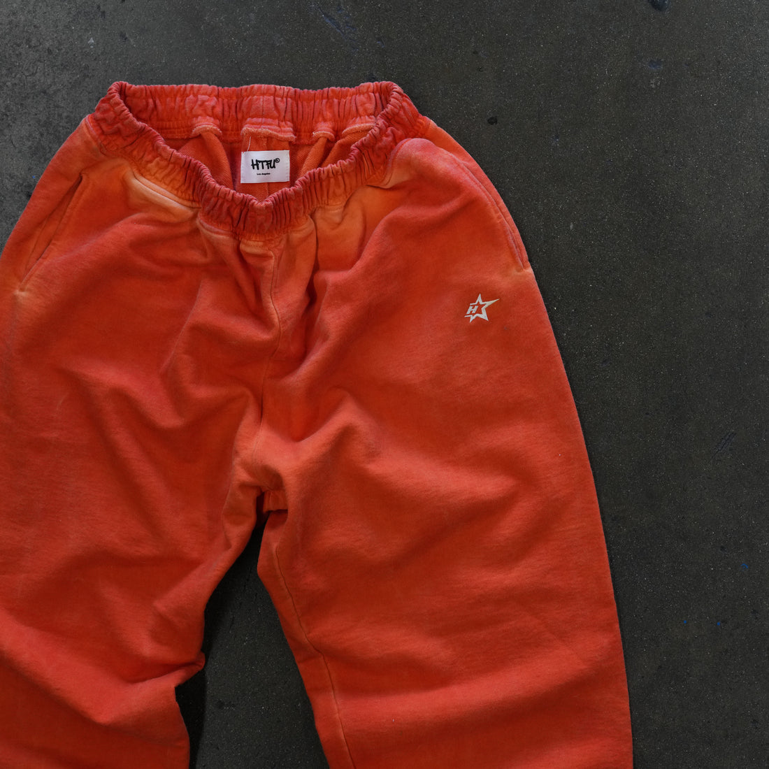 Studio French Terry Sweatpants - Open Leg - Oil Wash Orange - Ship 10/30
