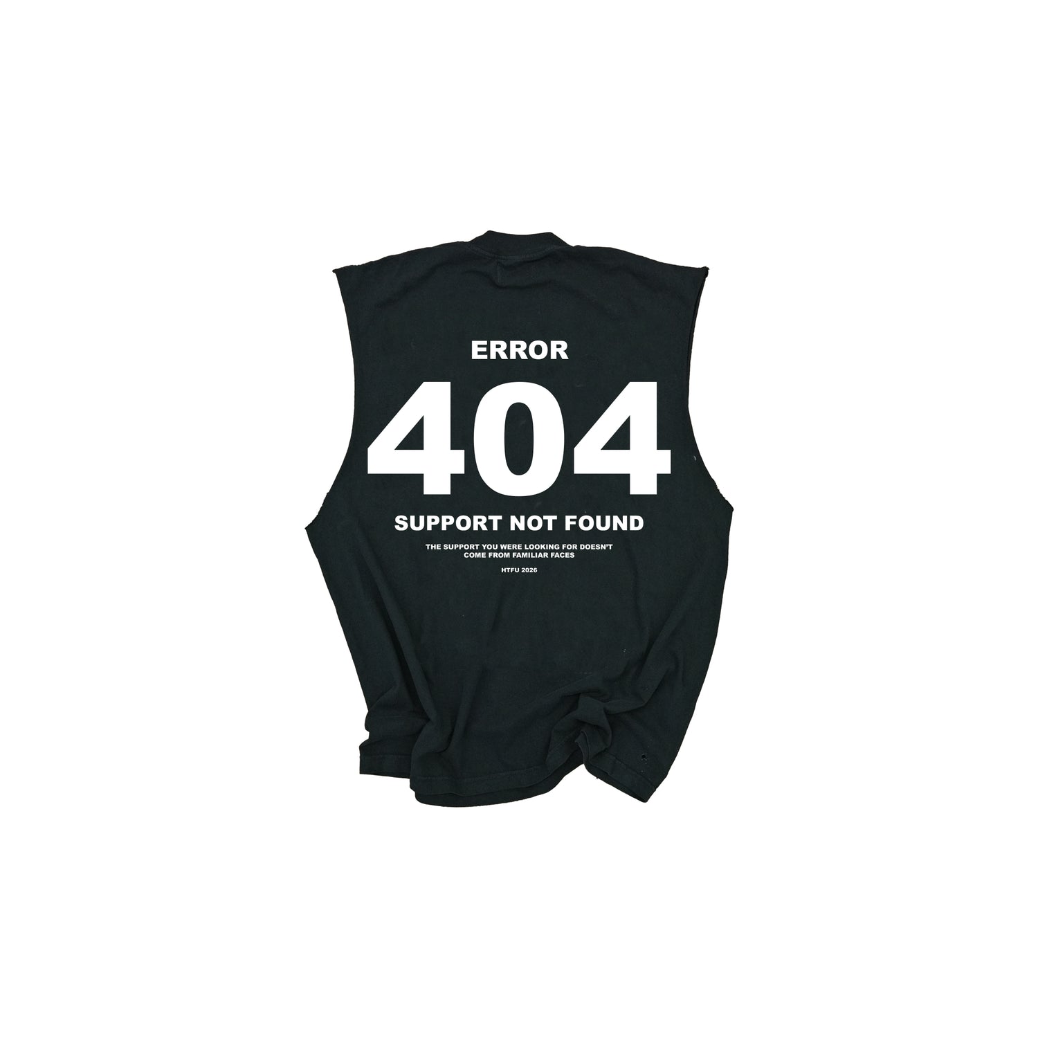 Error 404 Muscle Tank - Black