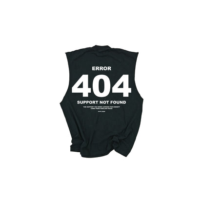 Error 404 Muscle Tank - Black