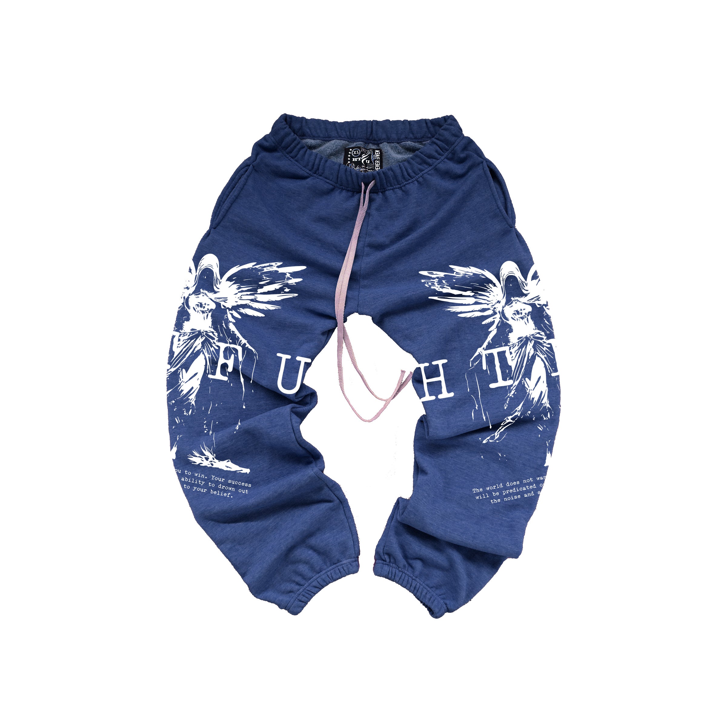 GymRat Sweatpants - ER 23 - Limited White on Navy Blue - Ships Dec 1