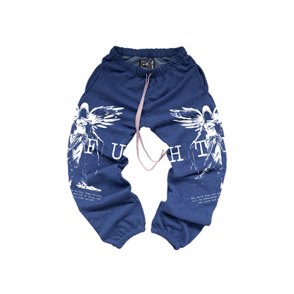 GymRat Sweatpants - ER 23 - Limited White on Navy Blue - Ships Dec 15