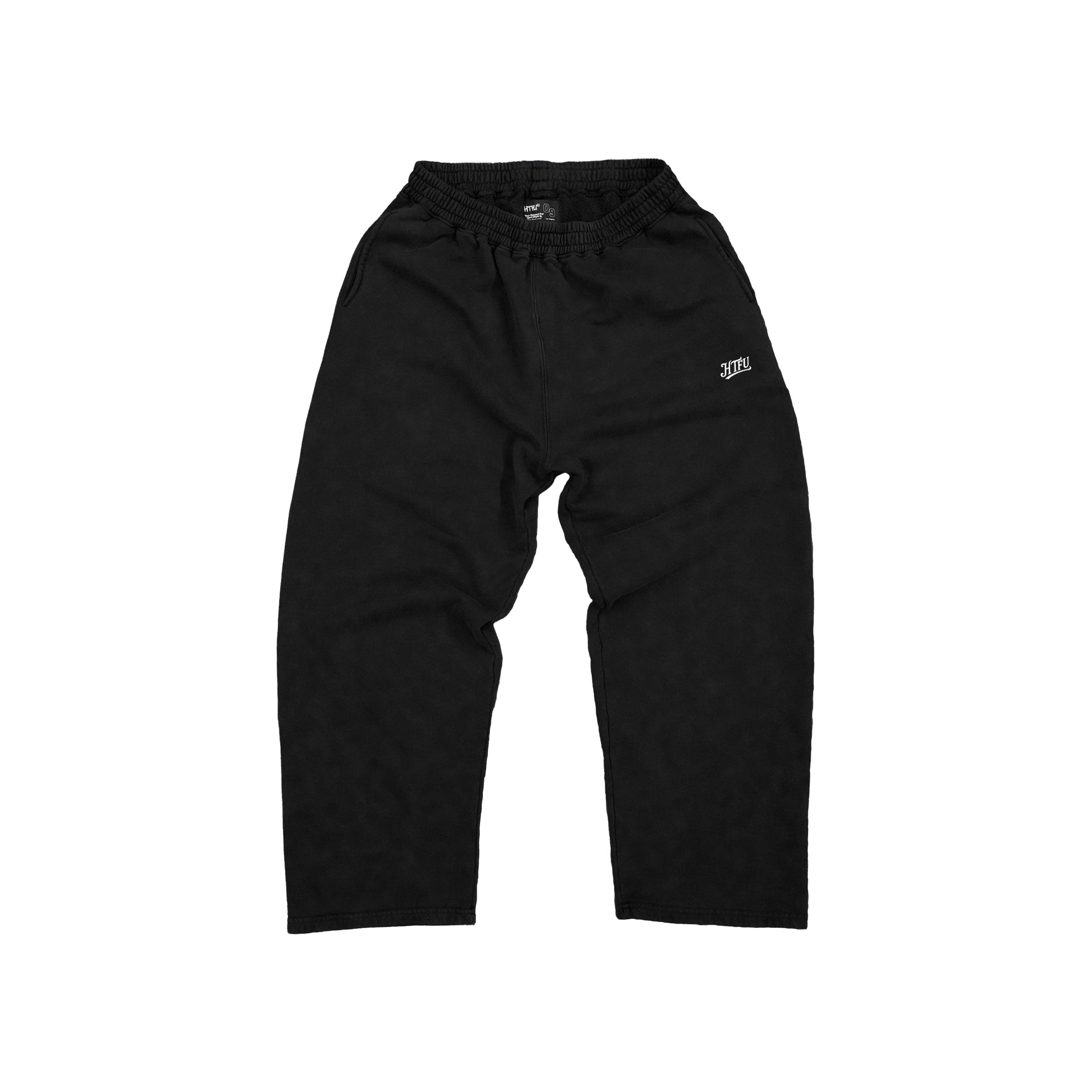 Studio French Terry Sweatpants - Open Leg - Black - Ships 2/15