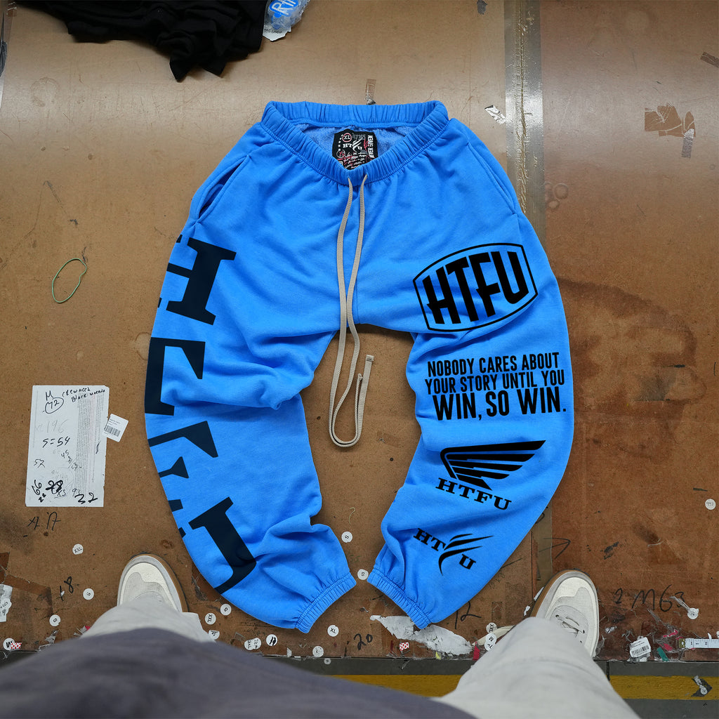 GymRat Sweatpants - Coastal Blue - Black Factory Edition -  Ships Oct 25th