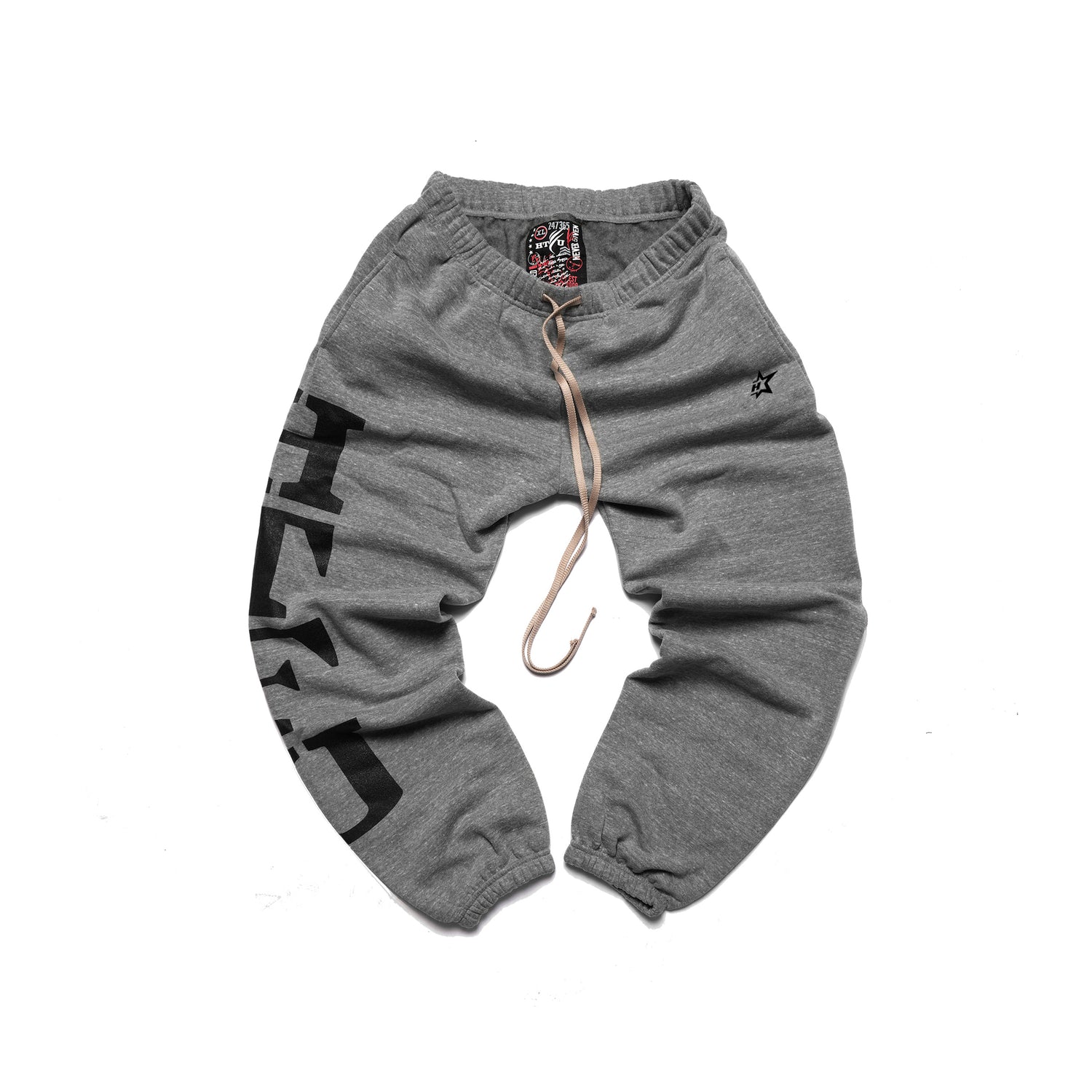 GymRat Sweatpants - Black on Heather Grey - Ships Dec 1