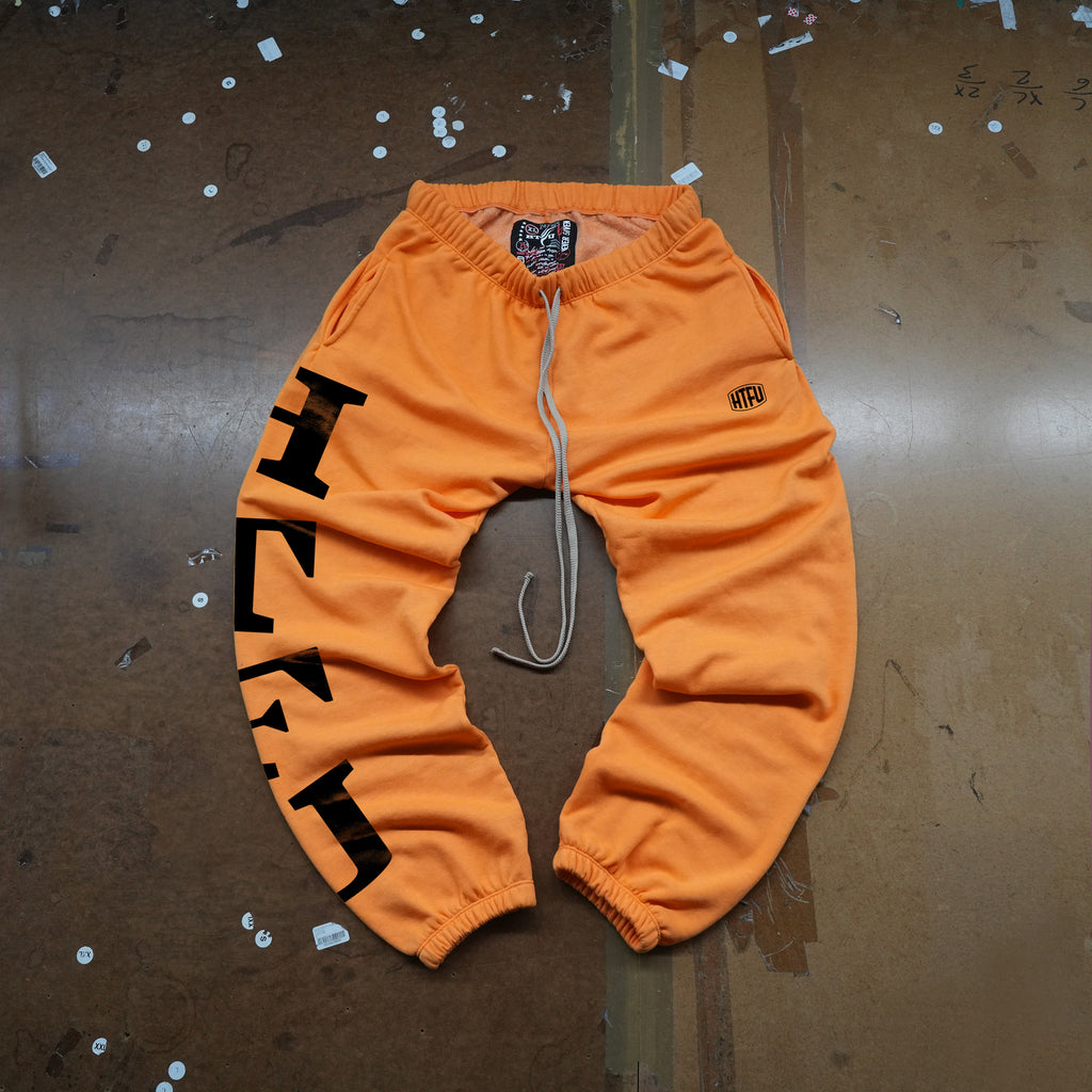 GymRat Sweatpants - Orange Crush - Black Edition - Ships 7/1