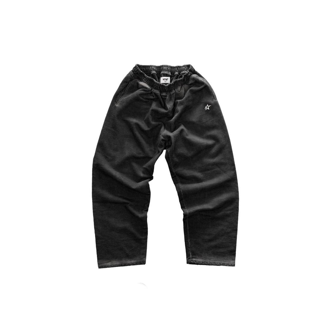 Studio French Terry Sweatpants - Open Leg - Stone Wash Black - Ship 10/30