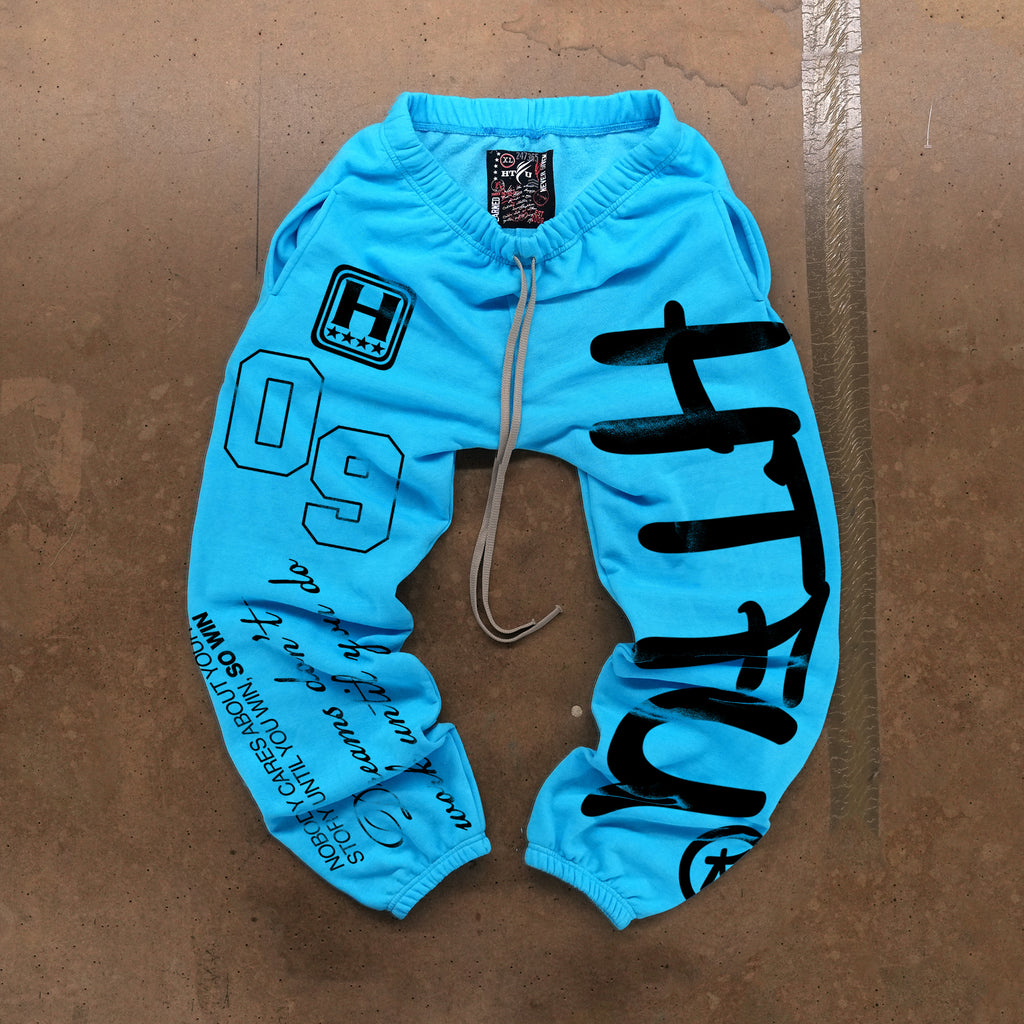 GymRat Sweatpants - Cerulean Blue - Black Factory III Edition - Ships Dec 10th