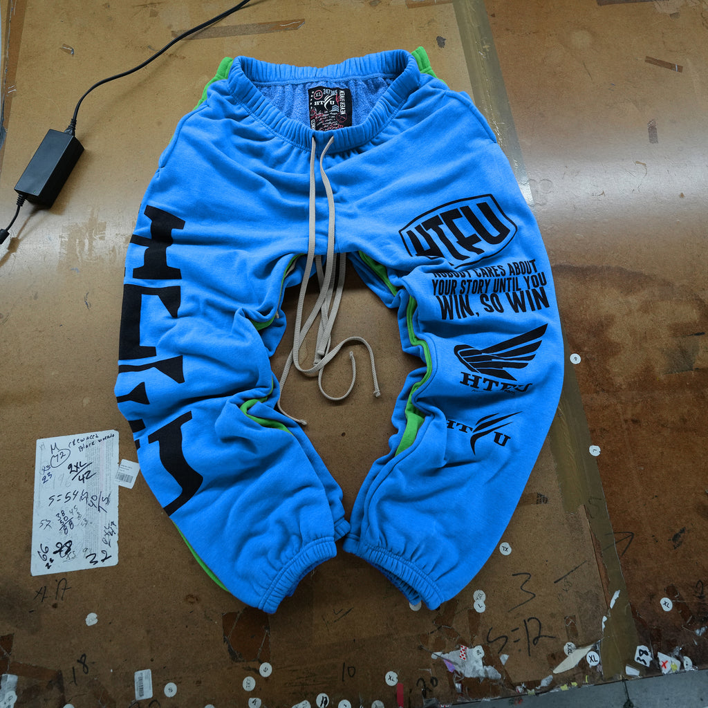 GymRat Sweatpants - Coastal Blue - Black Factory Edition -  Ships Oct 25th