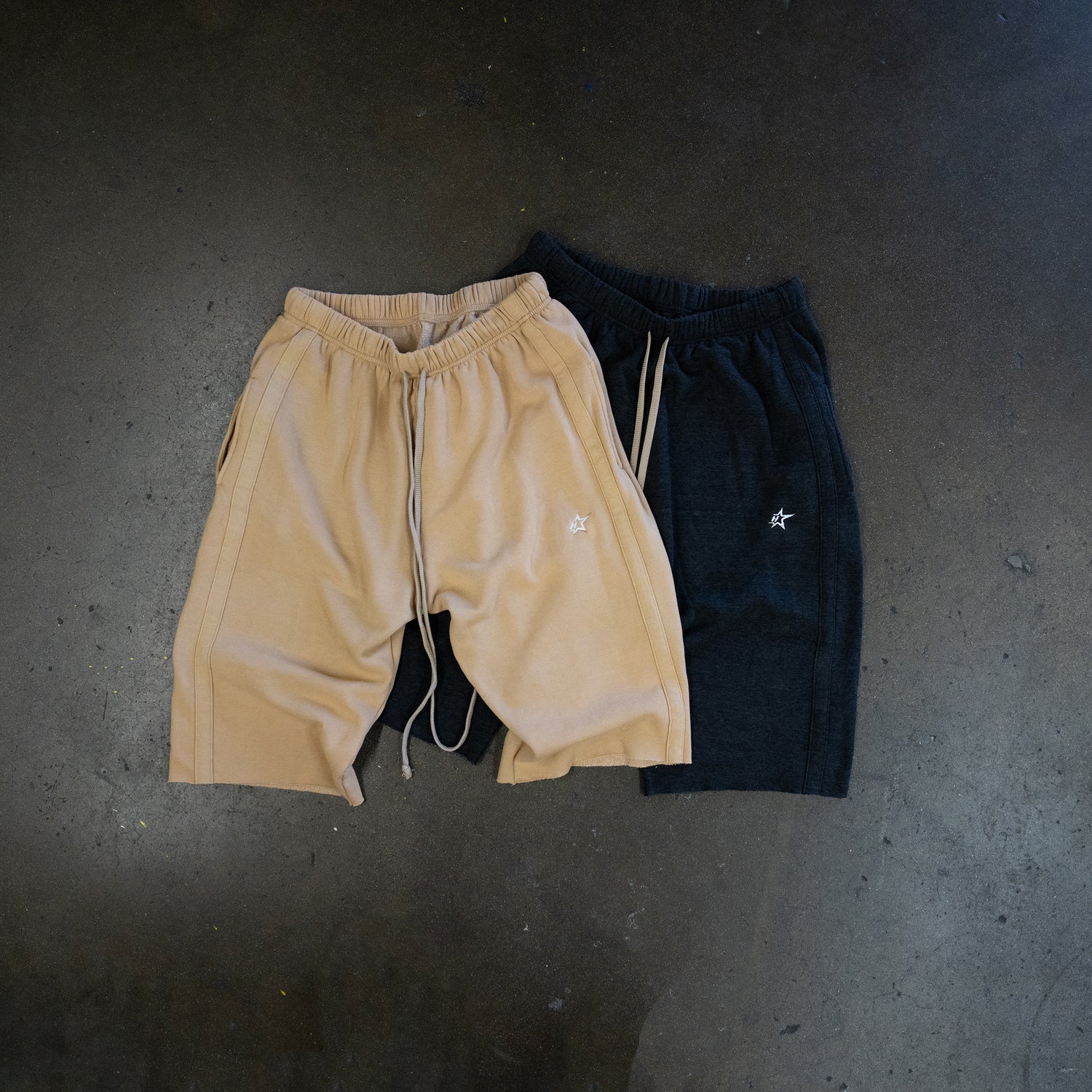 HTFU Raw Hem 3/4 Sweatshort - Desert Sand - Ships 7/15