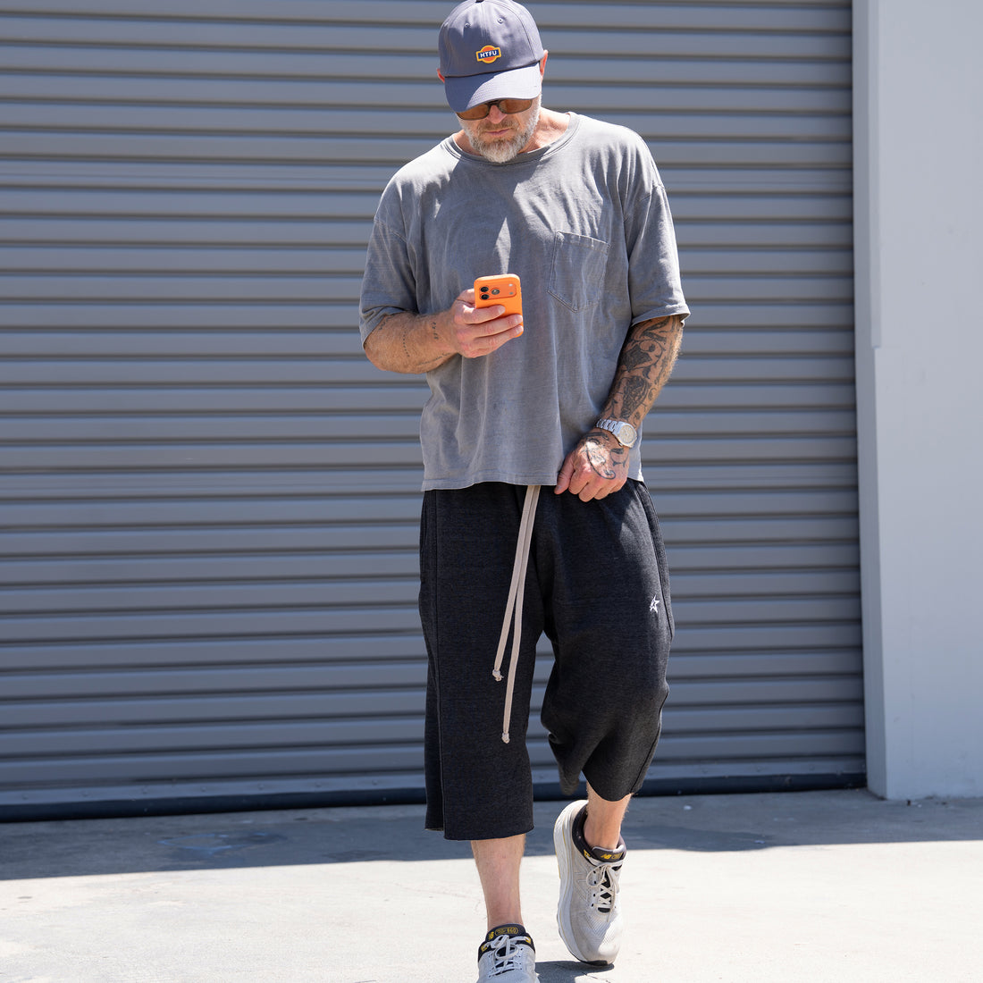 HTFU Raw Hem 3/4 Sweatshort - Desert Sand - Ships 7/15