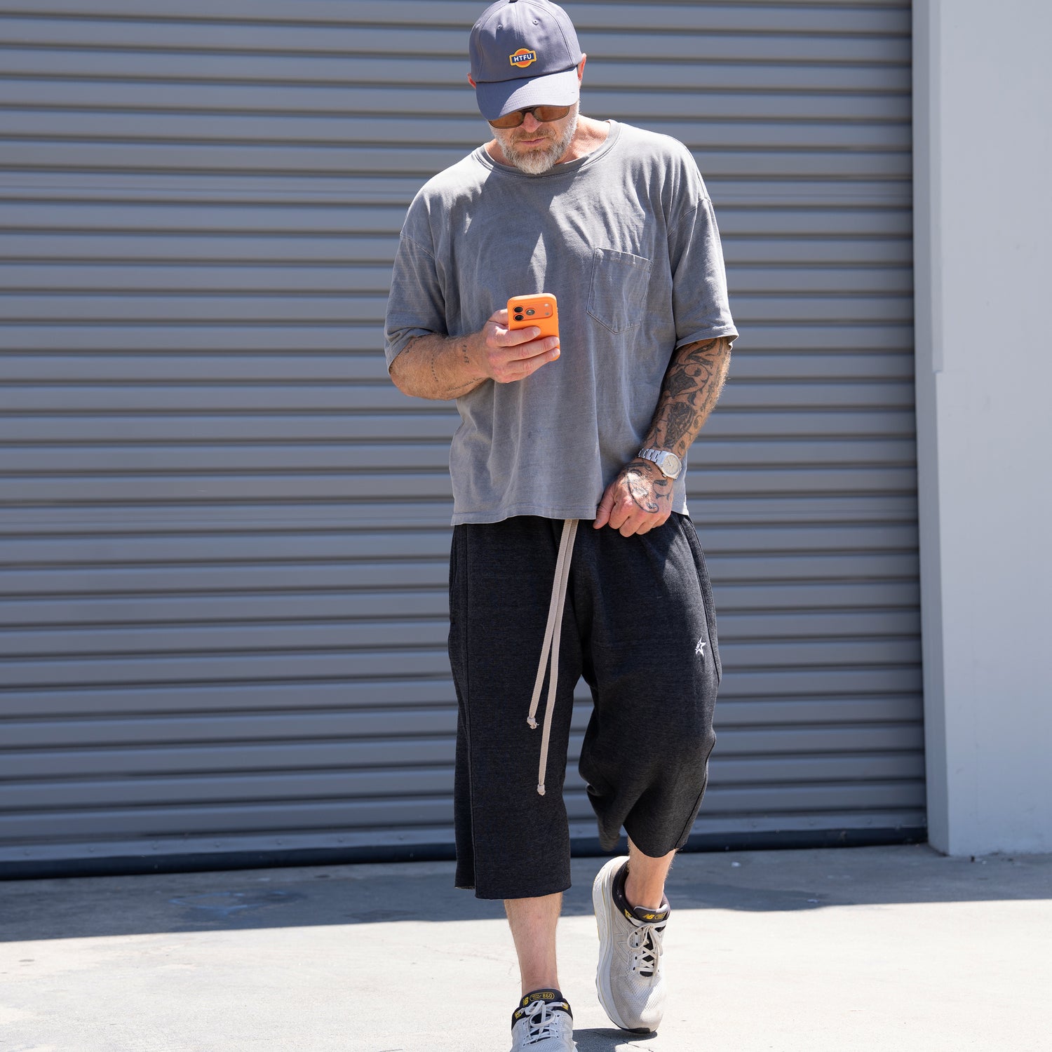 HTFU Raw Hem 3/4 Sweatshort - Desert Sand - Ships 7/15