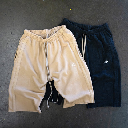 HTFU Raw Hem 3/4 Sweatshort - Desert Sand - Ships 7/15