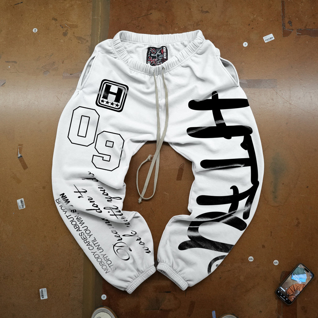 GymRat Sweatpants - Chalk White - Black Factory III Edition - Ships Nov 25th