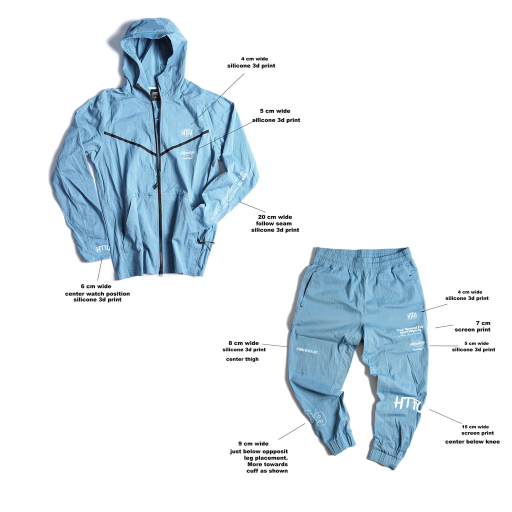 003 Track Suit - Maya Blue