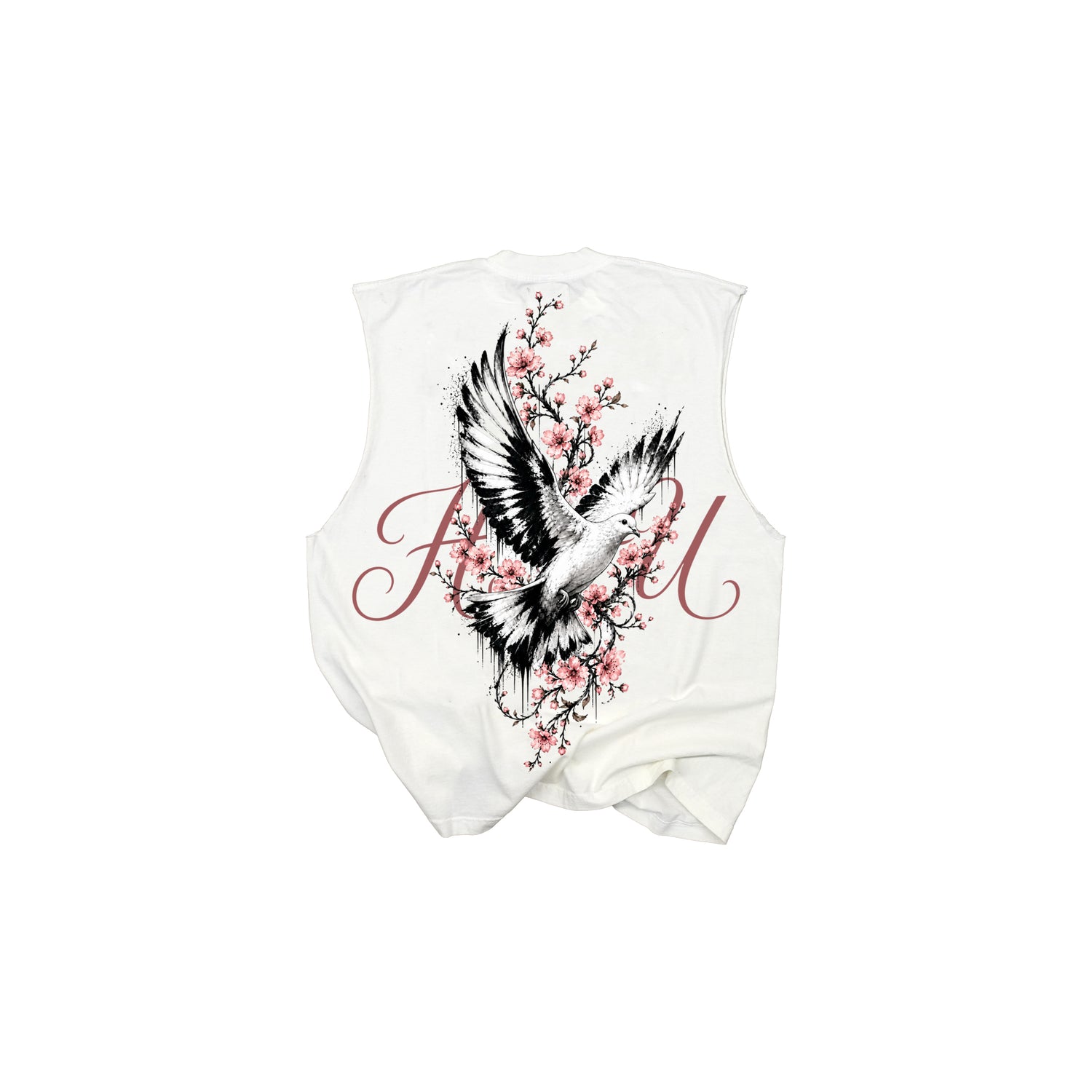 HTFU Dove Muscle Tank - Off White