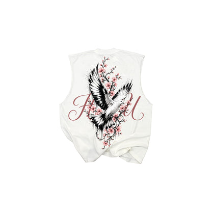 HTFU Dove Muscle Tank - Off White
