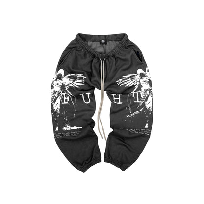 GymRat Sweatpants - ER 23 - Limited White on Heather Black - Ships Oct 15th