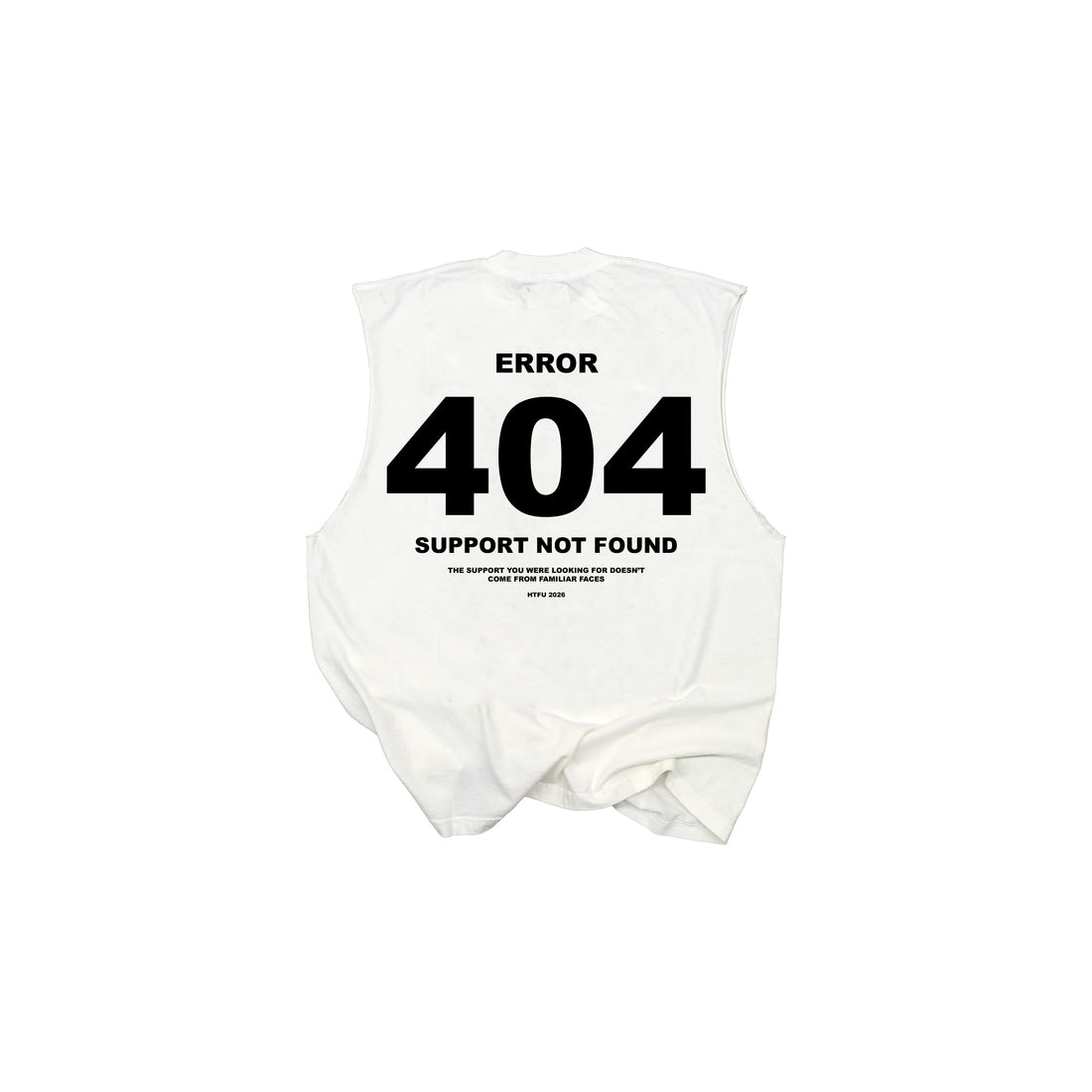 Error 404 Muscle Tank - Off White