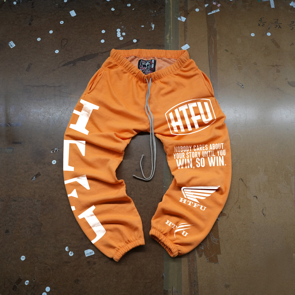 GymRat Sweatpants - Orange Crush - White Factory Edition - Ships 7/1