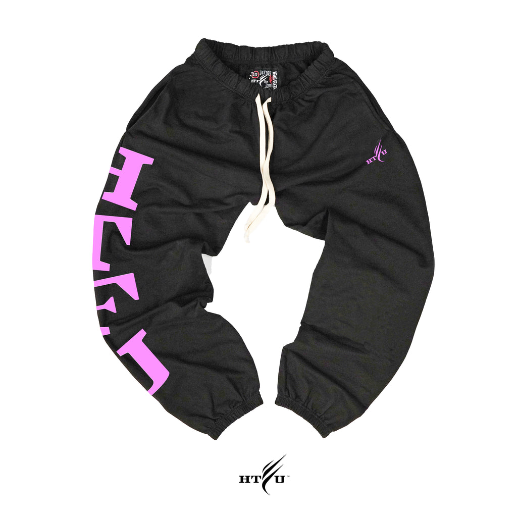 GymRat Sweatpants - Heather Black - Pink Edition