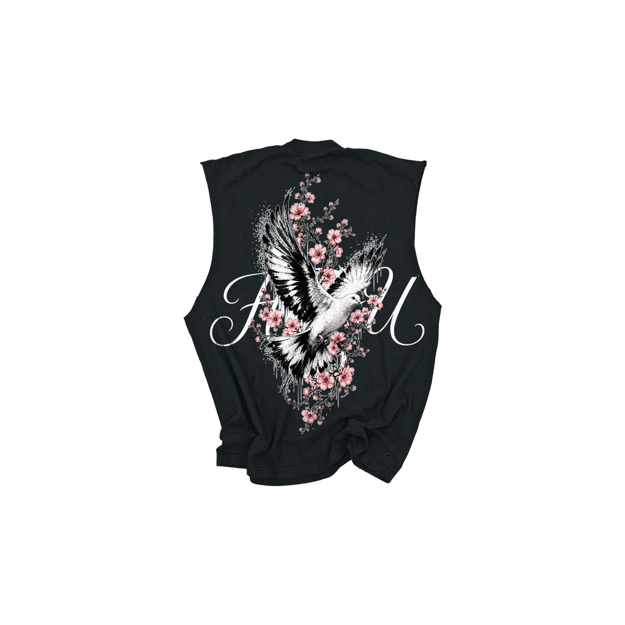 HTFU Dove Muscle Tank - Black