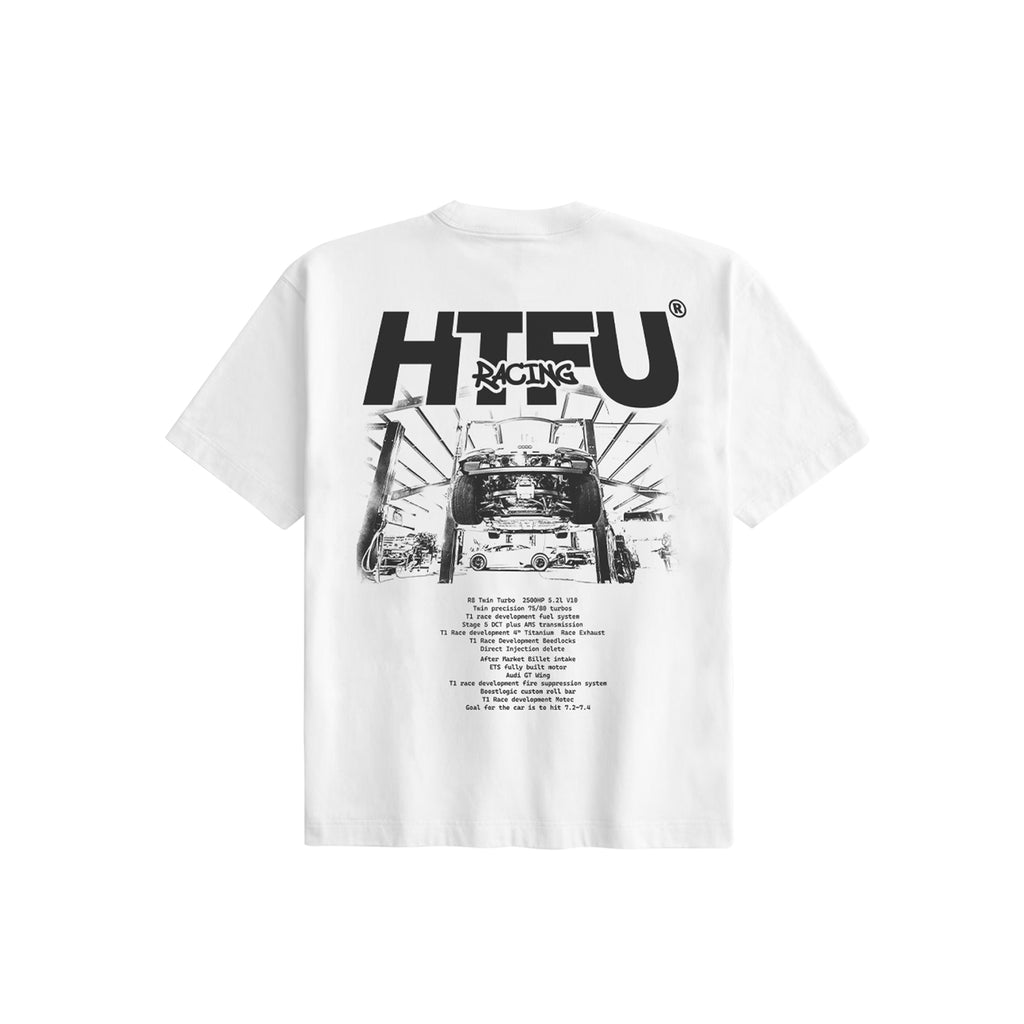 HTFU Racing Tee - R8 - White