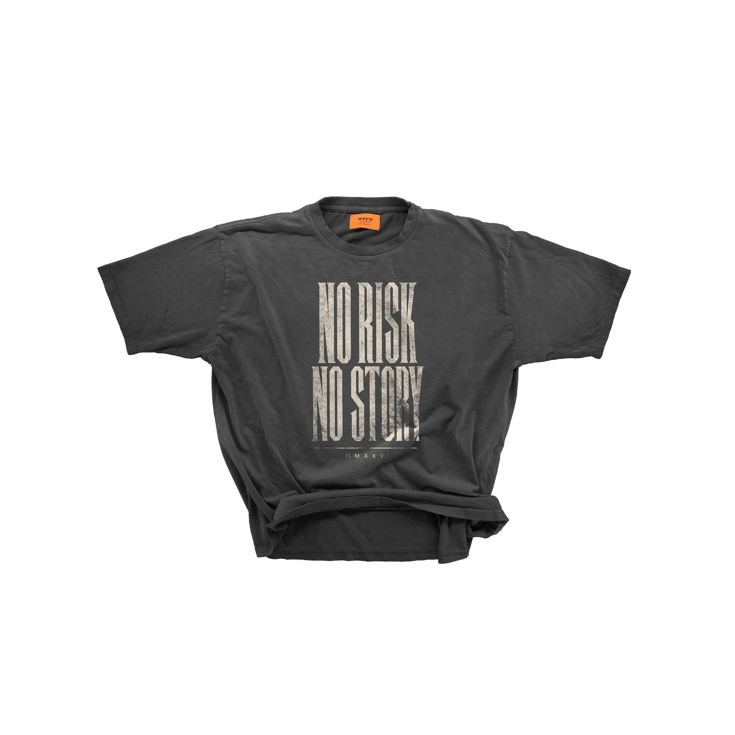 No Risk No Story Tee -Bold - Grey