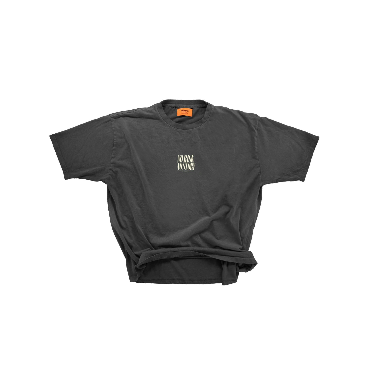No Risk No Story Tee - Italic - Grey