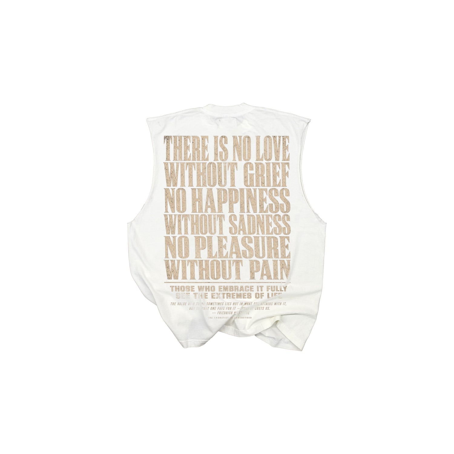 Pleasure without Pain Muscle Tank - Off White