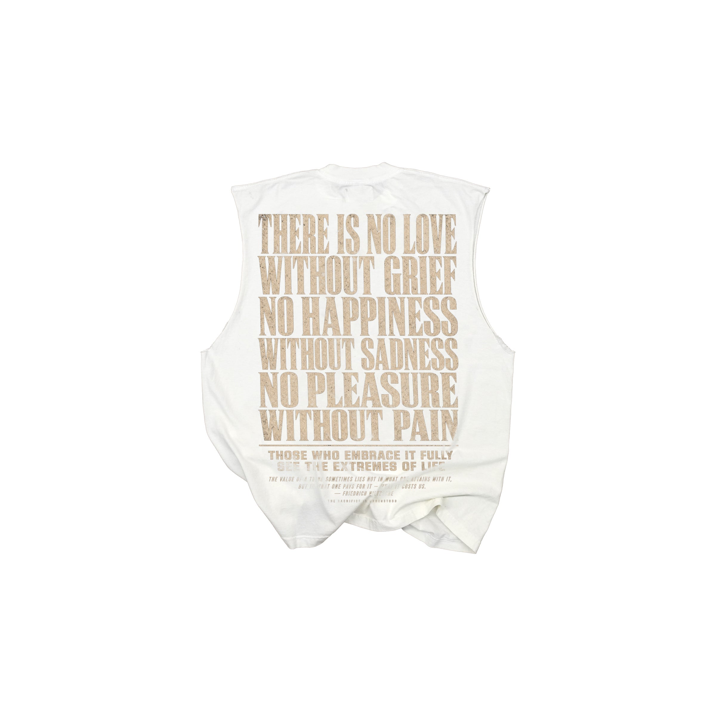 Pleasure without Pain Muscle Tank - Off White