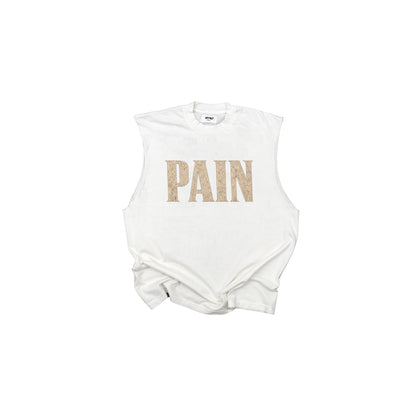 Pleasure without Pain Muscle Tank - Off White