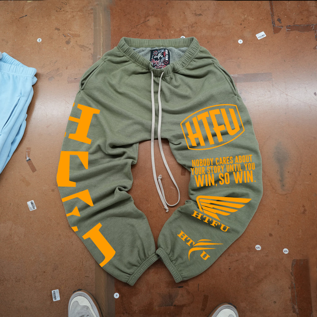 GymRat Sweatpants - Army Green - Orange Factory Edition - Ships Nov 15th