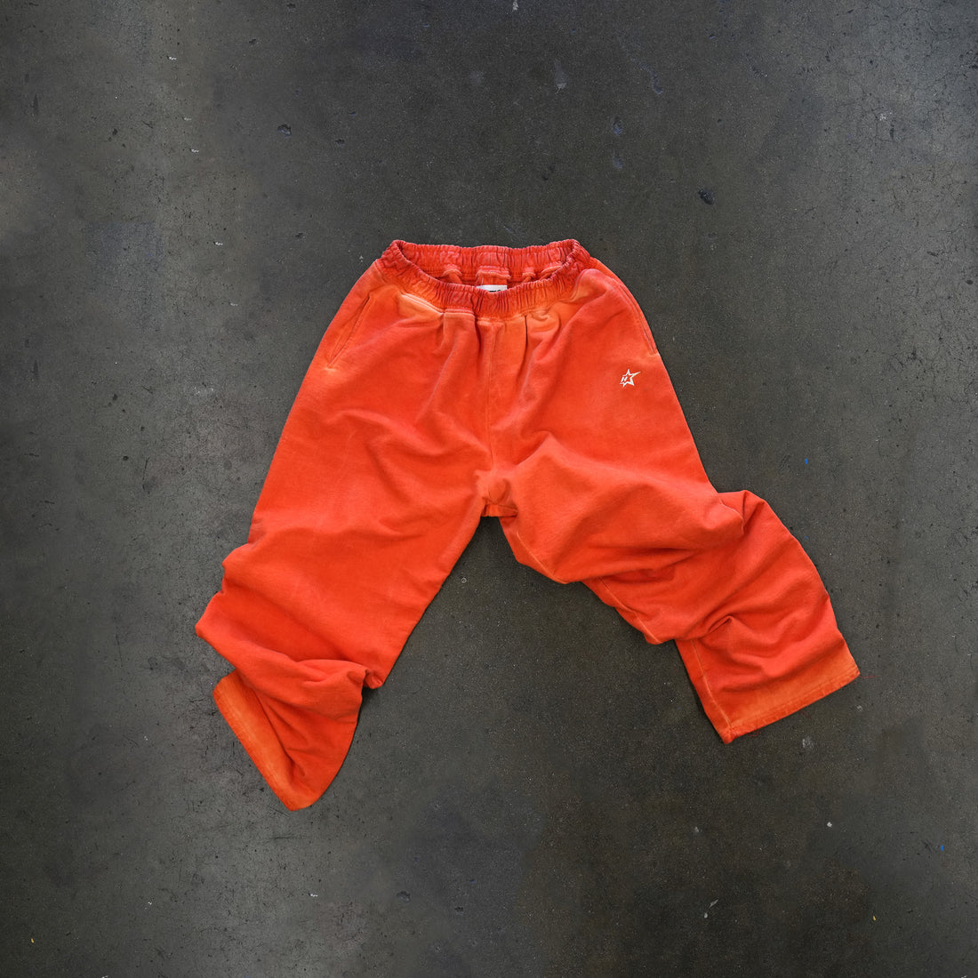 Studio French Terry Sweatpants - Open Leg - Oil Wash Orange - Ship 10/30