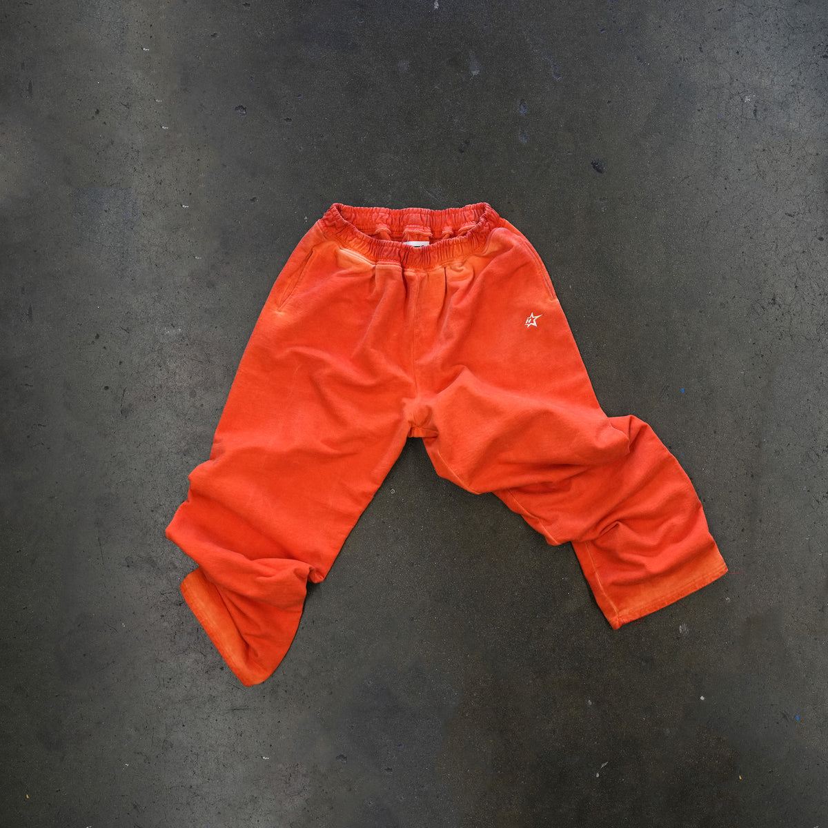 Studio French Terry Sweatpants - Open Leg - Oil Wash Orange - Ship 10/30
