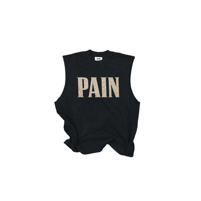 Pain Muscle Tank - Black