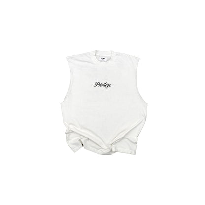 Privilege Muscle Tank - Off White