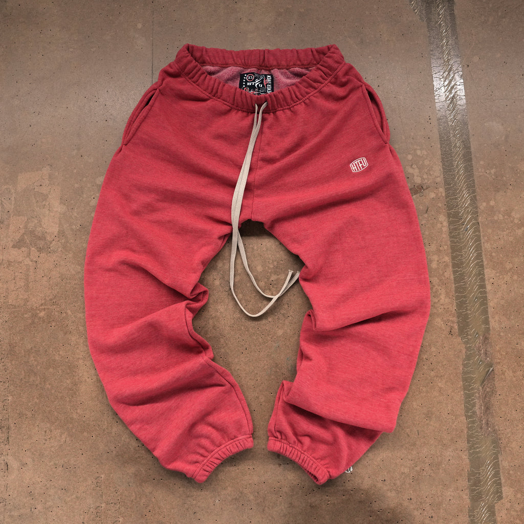 GymRat Sweatpants -Scarlet Red - Embroidery Edition - Ships 12/05