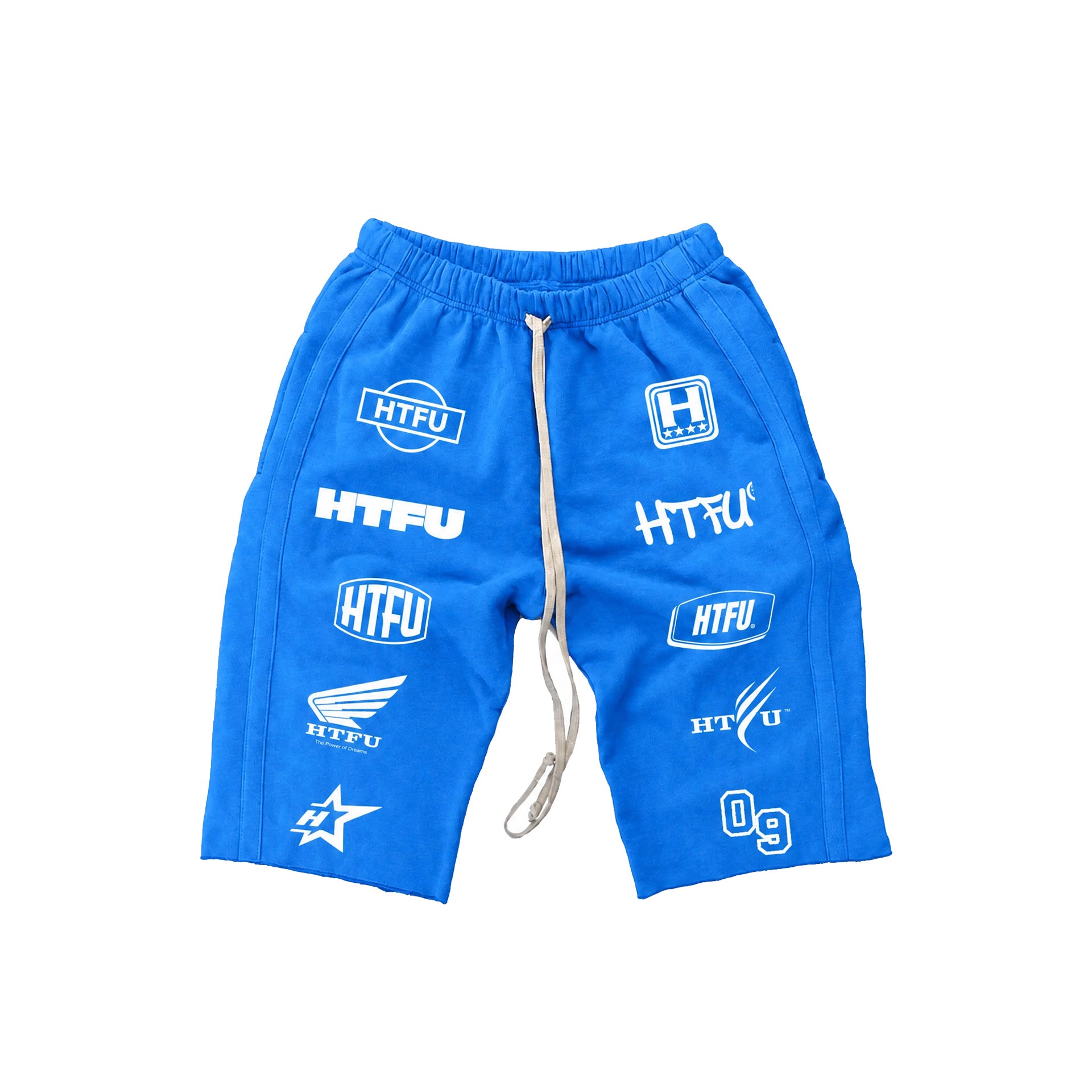 HTFU Raw Hem 3/4 Sweatshort - Coastal Blue - Archive Edition - Ships 9/25