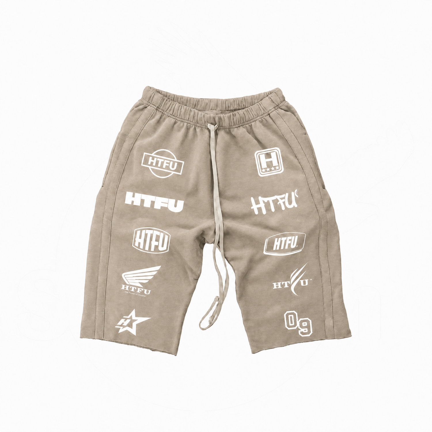 HTFU Raw Hem 3/4 Sweatshort - Desert Sand - Archive Edition - Ships 9/25